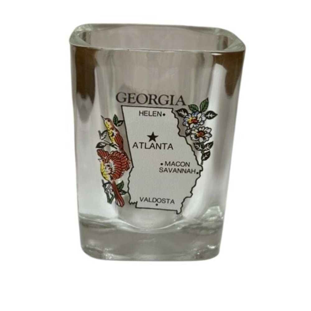 Atlanta Georgia Heavy 4 Sided Shot Glass